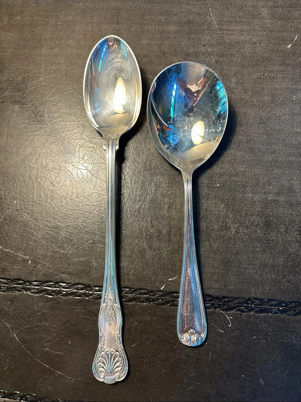 Silver plated Serving Spoons - Classic Ornate and Plain Designs made in Italy 🇮🇹